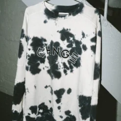 Sree Santhosh Cookies & Cream CHNGE Logo Tie Dye Crewneck Best Selling