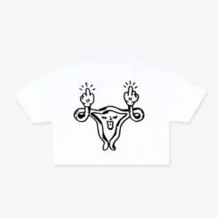 Sree Santhosh Abortion Is Healthcare S/S Crop (White)