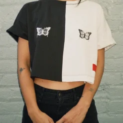 Sree Santhosh Best Selling Pieced Butterflies Crop Top 7 Sree Santhosh Best Selling Pieced Butterflies Crop Top