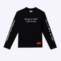 Sree Santhosh Kids Not Guns Long Sleeve (Black) Best Selling