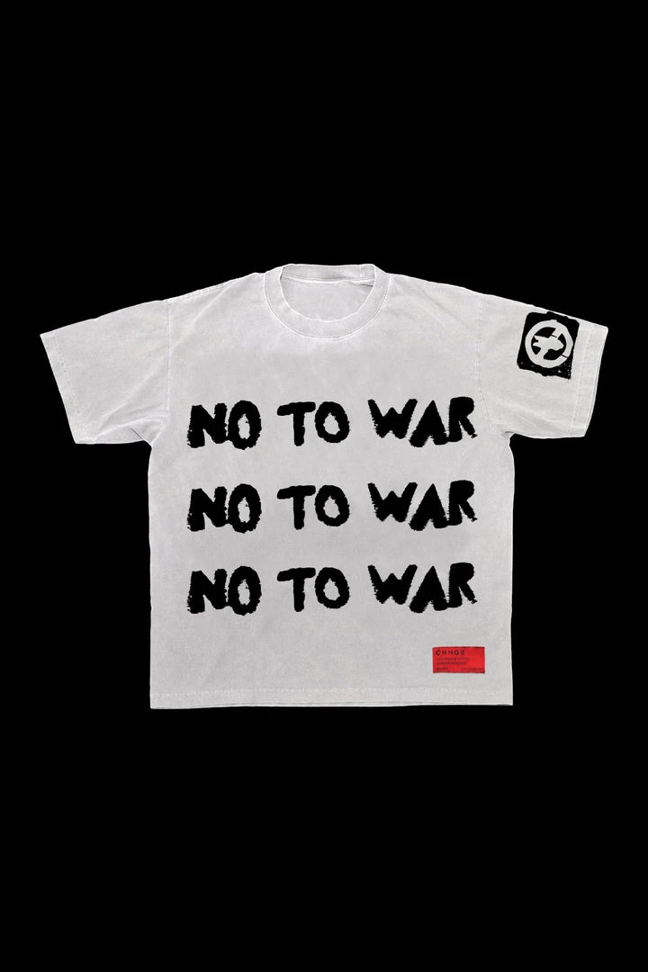 Sree Santhosh No To War S/S Tee (white) 1 Sree Santhosh No To War S/S Tee (white)
