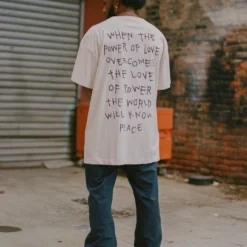 Sree Santhosh Power Of Love T-Shirt Dress (Chalk) Best Selling