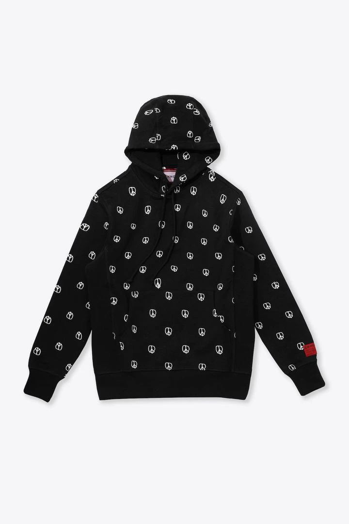 Sree Santhosh Best Selling Embroidered Peace Hoodie (Black) 1 Sree Santhosh Best Selling Embroidered Peace Hoodie (Black)