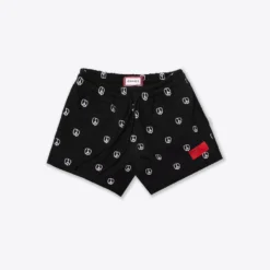 Sree Santhosh Embroidered Peace Sweatshorts (Black)
