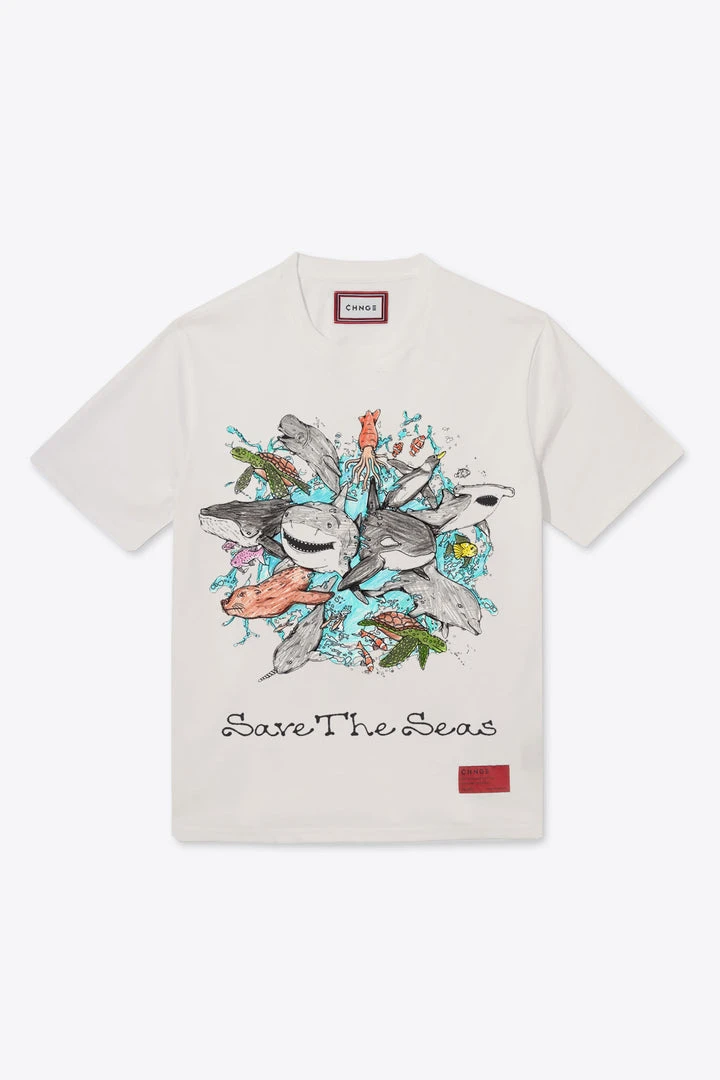 Sree Santhosh Save The Seas S/S T-Shirt (Chalk) Best Selling 1 Sree Santhosh Save The Seas S/S T-Shirt (Chalk) Best Selling