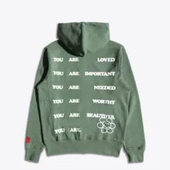 Sree Santhosh Love More Zip Up Hoodie (Juniper) New Arrivals