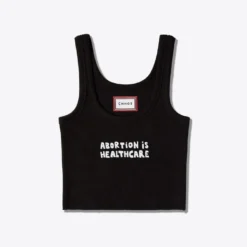 Sree Santhosh Best Selling Abortion Is Healthcare Ribbed Tank (Black)
