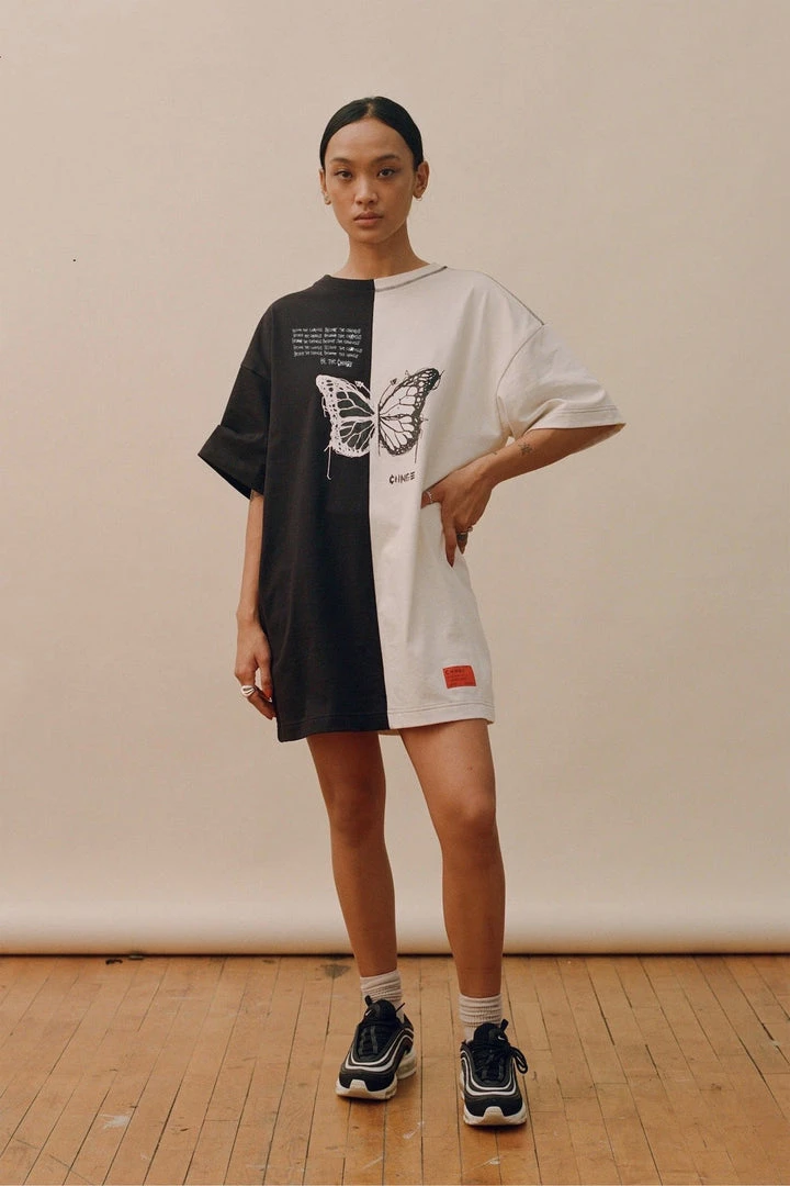 Sree Santhosh Best Selling Pieced Butterfly T-Shirt Dress 3 Sree Santhosh Best Selling Pieced Butterfly T-Shirt Dress