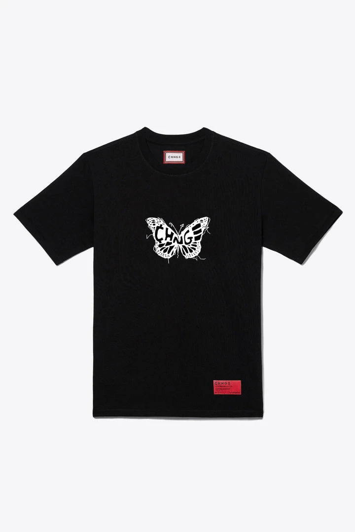 Sree Santhosh Best Selling Logo Butterfly S/S T-Shirt (Black) 1 Sree Santhosh Best Selling Logo Butterfly S/S T-Shirt (Black)