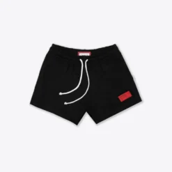 Sree Santhosh Black Sweatshorts