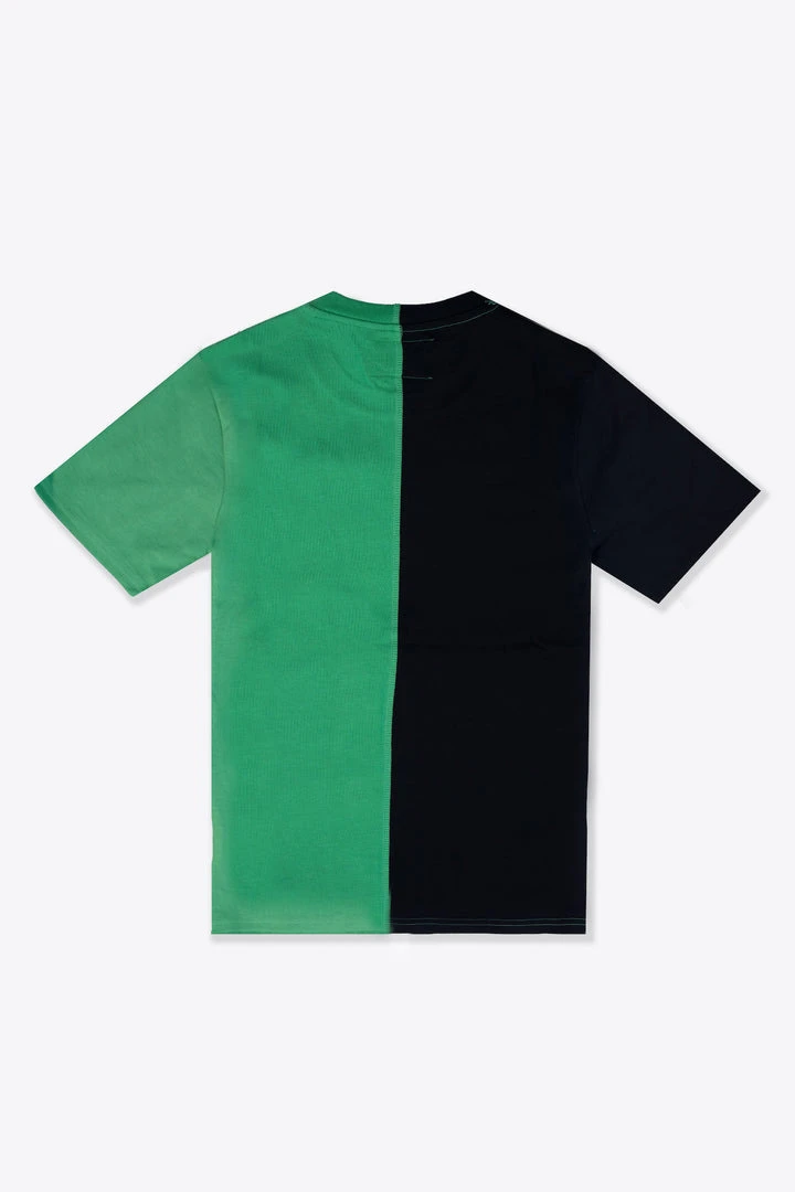 Sree Santhosh MHA Black/Kelly Green Pieced S/S T-Shirt 2 Sree Santhosh MHA Black/Kelly Green Pieced S/S T-Shirt