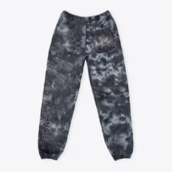 Sree Santhosh Black Marble University Logo Tie Dye Sweatpant