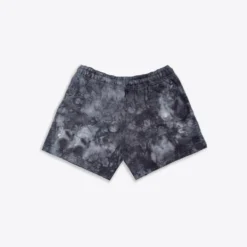 Sree Santhosh Black Marbled Tie Dye Sweatshorts Best Selling