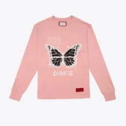 Sree Santhosh Best Selling Butterfly Quote Cuffed L/S T-Shirt