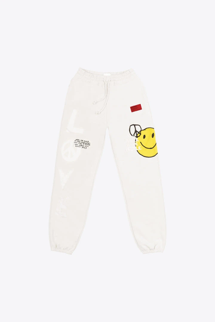 Sree Santhosh Chalk Love Peace Sweatpants Best Selling 1 Sree Santhosh Chalk Love Peace Sweatpants Best Selling