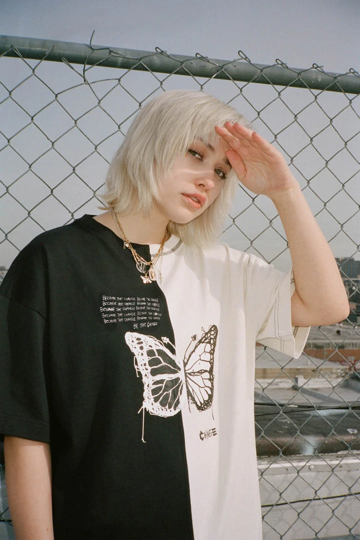 Sree Santhosh Best Selling Pieced Butterfly T-Shirt Dress 4 Sree Santhosh Best Selling Pieced Butterfly T-Shirt Dress