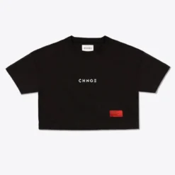 Sree Santhosh Respect Women Crop Top (Black) Best Selling