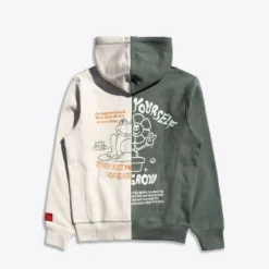 Sree Santhosh Happy People Zip Up Hoodie (Chalk/Juniper)