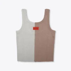 Sree Santhosh Best Selling Pieced Ribbed Tank (Driftwood/Sand)