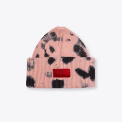 Sree Santhosh Tie Dye Oversized Beanie (Dusty Rose/Black)