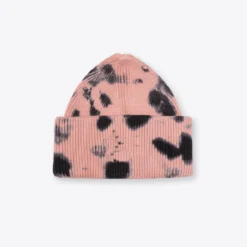 Sree Santhosh Tie Dye Oversized Beanie (Dusty Rose/Black)
