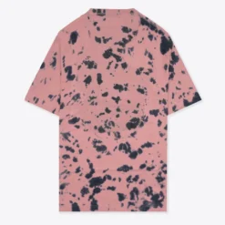 Sree Santhosh Best Selling Tie Dye Butterfly Logo T-Shirt Dress (Dusty Rose/Black)