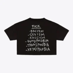 Sree Santhosh Best Selling Fuck Phobias Crop (Black)