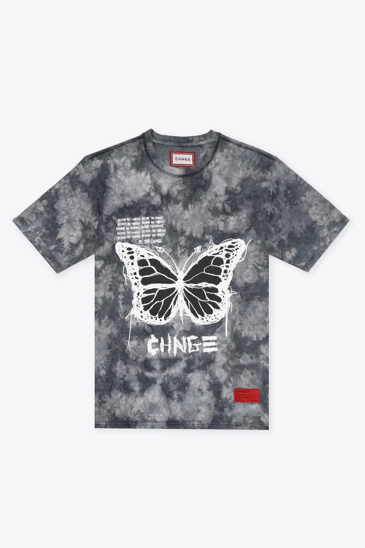 Sree Santhosh Best Selling Tie Dye Become The CHNGE BF S/S T-Shirt (Black Marble) 1 Sree Santhosh Best Selling Tie Dye Become The CHNGE BF S/S T-Shirt (Black Marble)