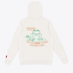 Sree Santhosh Best Selling Happy People Hoodie (Chalk)