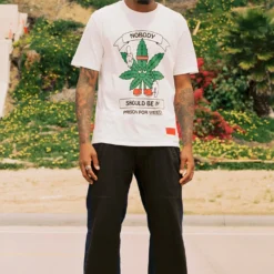 Sree Santhosh Cannabis Equity S/S T-Shirt (White)