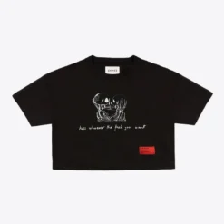 Sree Santhosh Best Selling Kiss Whoever Crop (Black)