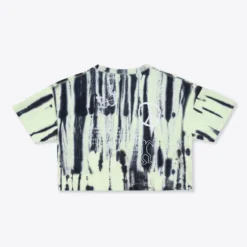 Sree Santhosh Tie Dye Love Peace S/S Crop (Lime)