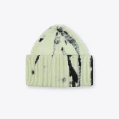 Sree Santhosh Tie Dye Oversized Beanie (Lime/Black) Hats