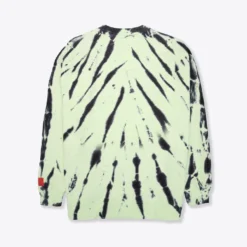 Sree Santhosh Lime CHNGE Logo Tiger Tie Dye Crewneck