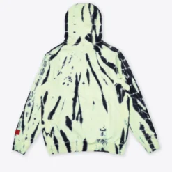 Sree Santhosh Lime Tiger Tie Dye University Hoodie