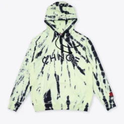 Sree Santhosh Lime Tiger Tie Dye University Hoodie