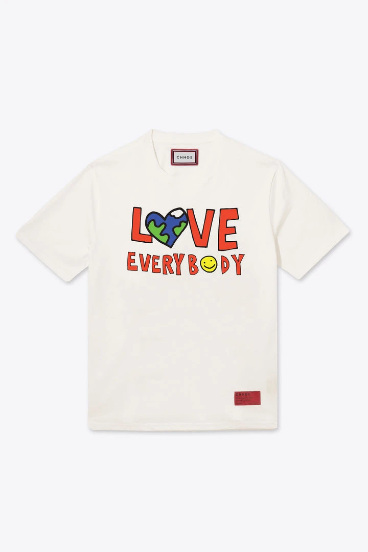 Sree Santhosh Best Selling Love Everybody S/S T-Shirt (Chalk) 2 Sree Santhosh Best Selling Love Everybody S/S T-Shirt (Chalk)