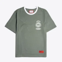 Sree Santhosh Happy People S/S Ringer T-Shirt (Juniper)