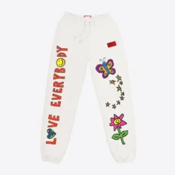 Sree Santhosh Love Everybody Sweatpants (Chalk) Best Selling