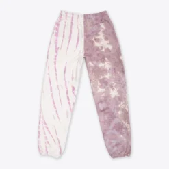 Sree Santhosh Chalk/Mauve Pieced Tie Dye University Sweatpant