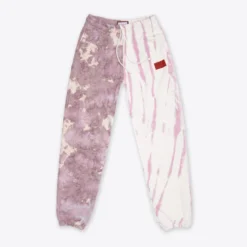 Sree Santhosh Chalk/Mauve Pieced Tie Dye University Sweatpant