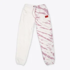 Sree Santhosh Chalk/Mauve Pieced Tie Dye University Sweatpant Best Selling