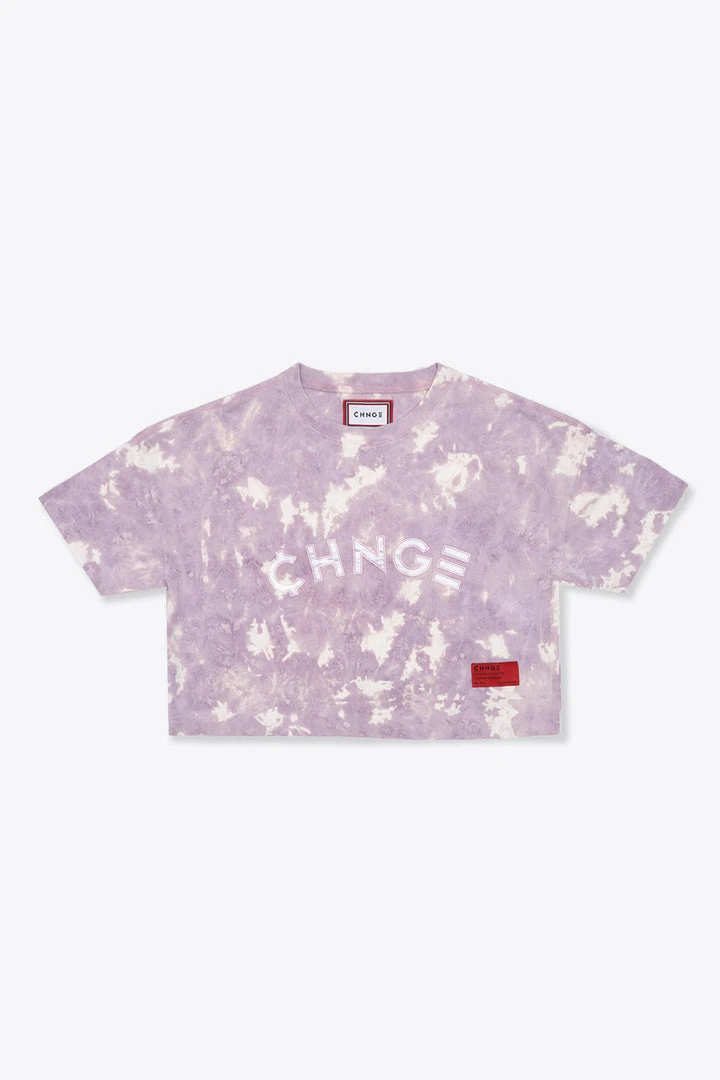 Sree Santhosh Marble Tie Dye University S/S Crop (Mauve) Best Selling 1 Sree Santhosh Marble Tie Dye University S/S Crop (Mauve) Best Selling