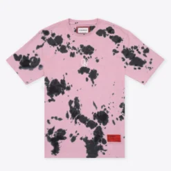 Sree Santhosh Best Selling Tie Dye Power Of Love S/S T-Shirt (Mauve/Black)