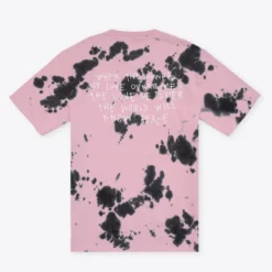 Sree Santhosh Best Selling Tie Dye Power Of Love S/S T-Shirt (Mauve/Black)