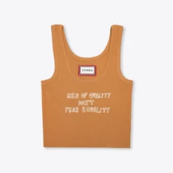 Sree Santhosh Best Selling Men Of Quality Ribbed Tank (Caramel)