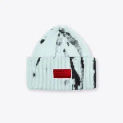 Sree Santhosh Hats Tie Dye Oversized Beanie (Mint/Black)