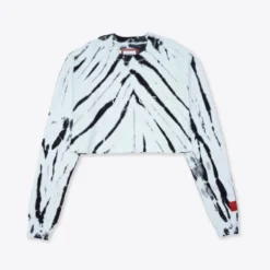 Sree Santhosh Tie Dye CHNGE Worldwide Crop L/S Thermal (Mint)