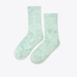 Sree Santhosh Accessories Mint Marble Tie Dye CHNGE Logo Socks
