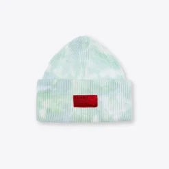 Sree Santhosh Tie Dye Oversized Beanie (Mint) Hats